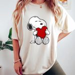 Valentine Day T Shirt, Peanuts Valentine Snoopy Hugging Heart T-Shirt Valentine Day T Shirt, Peanuts Valentine Snoopy Hugging Heart T-Shirt