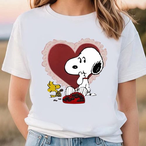 Valentine Day T Shirt, Snoopy And Woodstock Eat Chocolate Valentine Day Shirt Valentine Day T Shirt, Snoopy And Woodstock Eat Chocolate Valentine Day Shirt