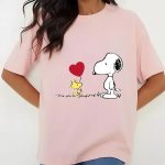 Valentine Day T Shirt, Snoopy And Woodstock Valentine Day Shirt