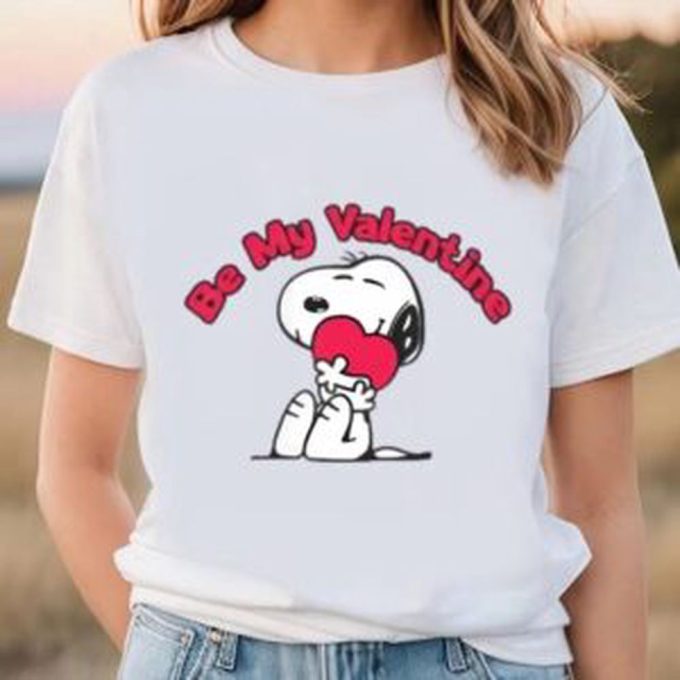 Valentine Day T Shirt, Snoopy Be My Valentine Shirt