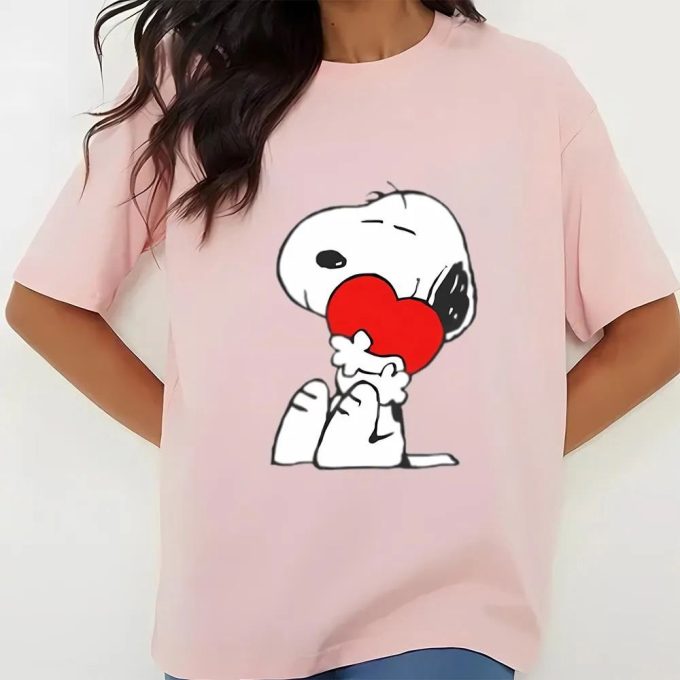 Valentine Day T Shirt, Snoopy Heart Hugs Valentines T-shirt