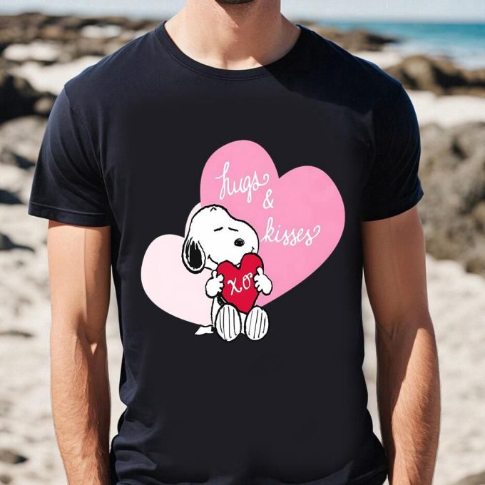 Valentine Day T Shirt, Snoopy Hugs And Kisses Valentine T-Shirt Valentine Day T Shirt, Snoopy Hugs And Kisses Valentine T-Shirt