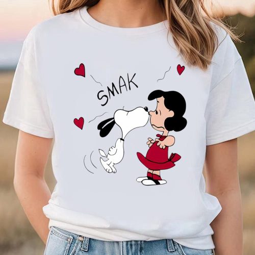 Valentine Day T Shirt, Snoopy Kissing Lucy Shirt, Peanuts Movie Valentine T-shirt Valentine Day T Shirt, Snoopy Kissing Lucy Shirt, Peanuts Movie Valentine T-shirt