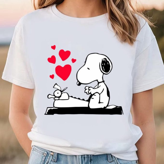 Valentine Day T Shirt, Snoopy Valentines Day Shirt, Bull Snoopy Love Shirt