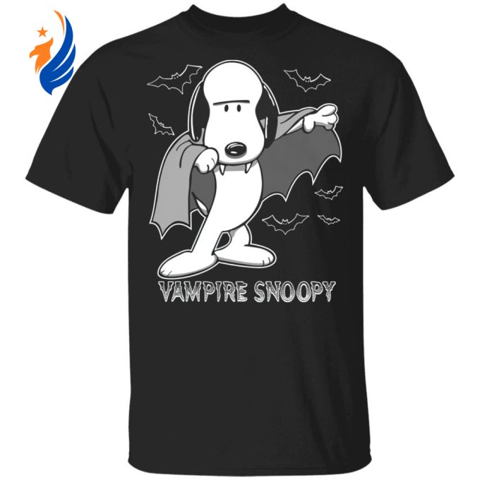 Spook up Halloween Night with Vampire Snoopy T-Shirt – Scary & Fun Designs for All Ages!