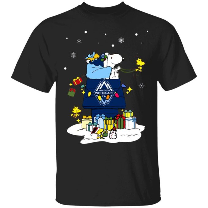 Spread Christmas Cheer with Vancouver Whitecaps FC Santa Snoopy Shirt!