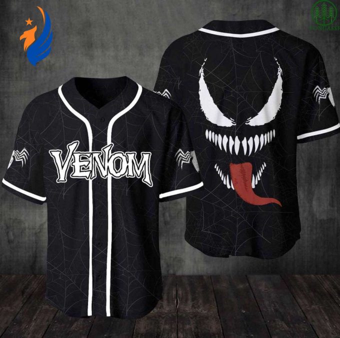 Strike Out in Style with Venom Baseball Jersey Shirt – Premium Quality Comfortable Fit & Durable Design Strike Out in Style with Venom Baseball Jersey Shirt – Premium Quality Comfortable Fit & Durable Design