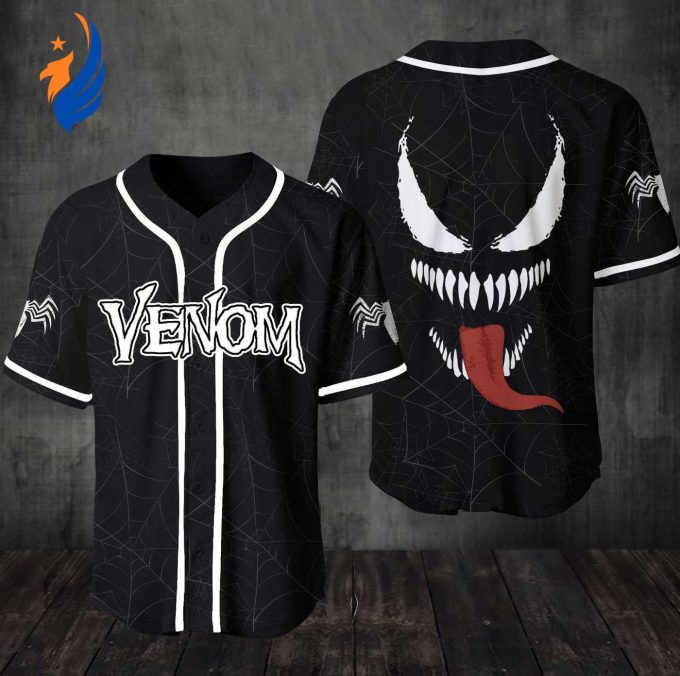 Strike Out in Style with the Venom Baseball Jersey Shirt – Premium Design for Ultimate Performance! Strike Out in Style with the Venom Baseball Jersey Shirt – Premium Design for Ultimate Performance!