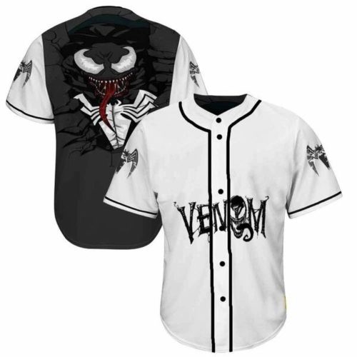 Marvel Venom Ver2 Baseball Jersey: Perfect Gift for Comic Lovers
