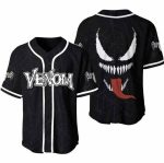 Venom Marvel Baseball Jersey: Comic-Inspired Gift for Spider-Man Fans Venom Marvel Baseball Jersey: Comic-Inspired Gift for Spider-Man Fans