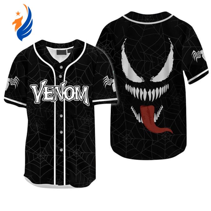 Strike a Web of Style with Venom Spider Baseball Jersey – Trendy Comfortable & Durable Sportswear Strike a Web of Style with Venom Spider Baseball Jersey – Trendy Comfortable & Durable Sportswear