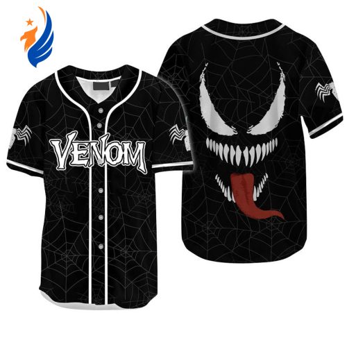 Unleash Fearless Style with Venom Spider Baseball Jersey - Get Yours Today!