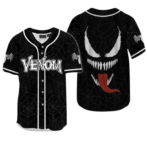 Venom Spider Baseball Jersey – Stylish Unisex Gift for Men & Women Perfect for Spiderman Fans