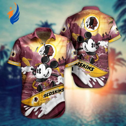 Stylish & Sporty: New Orleans Saints Mickey NFL Hawaiian 2021 Shirt – Limited Edition Get the Best Washington Redskins Mickey NFL Hawaiian Shirt for Game Day Fun!