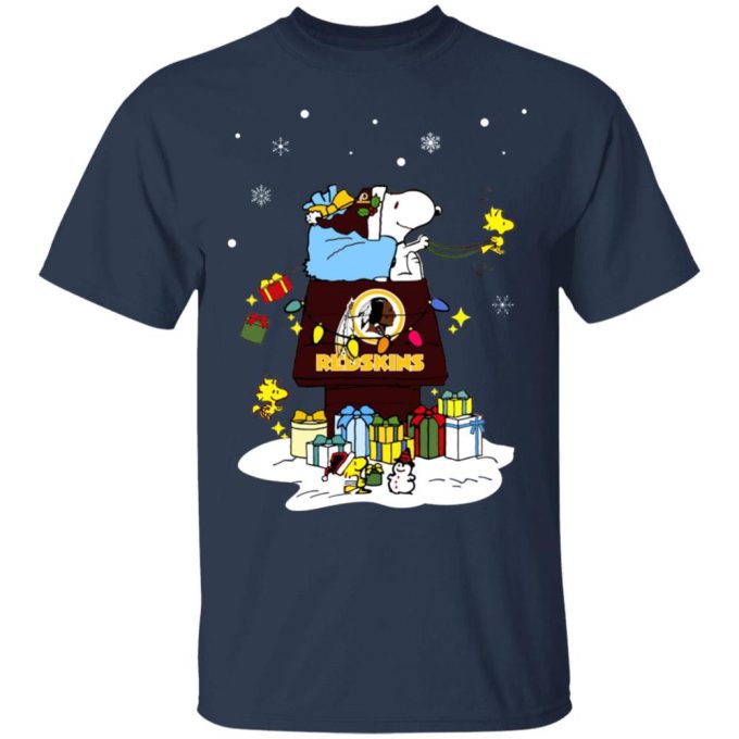 Get Festive with Washington Redskins Santa Snoopy: Merry Christmas Shirt