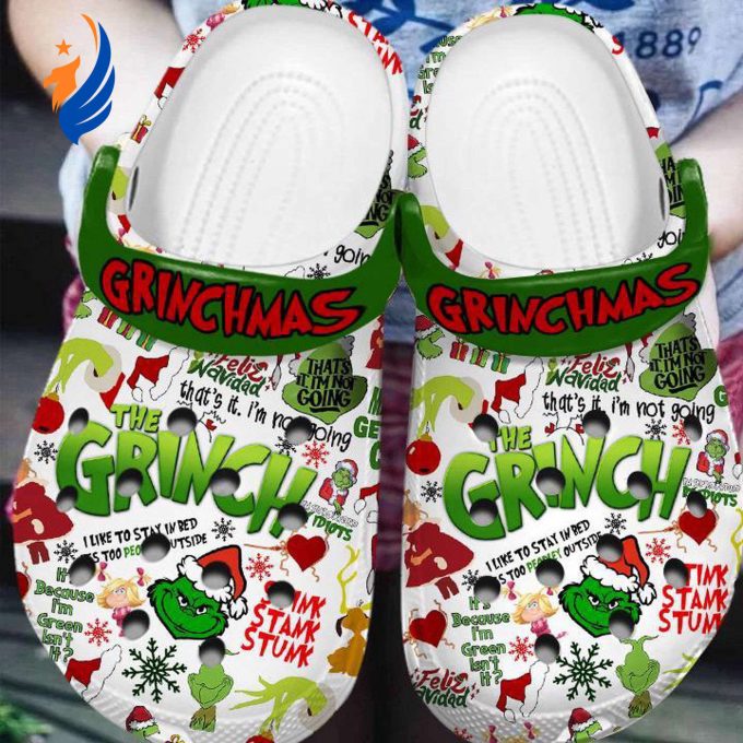 Water-proof And Lightweight Christmas Grinches Clogs, Fun And Safe For Outdoor Activity Water-proof And Lightweight Christmas Grinches Clogs, Fun And Safe For Outdoor Activity