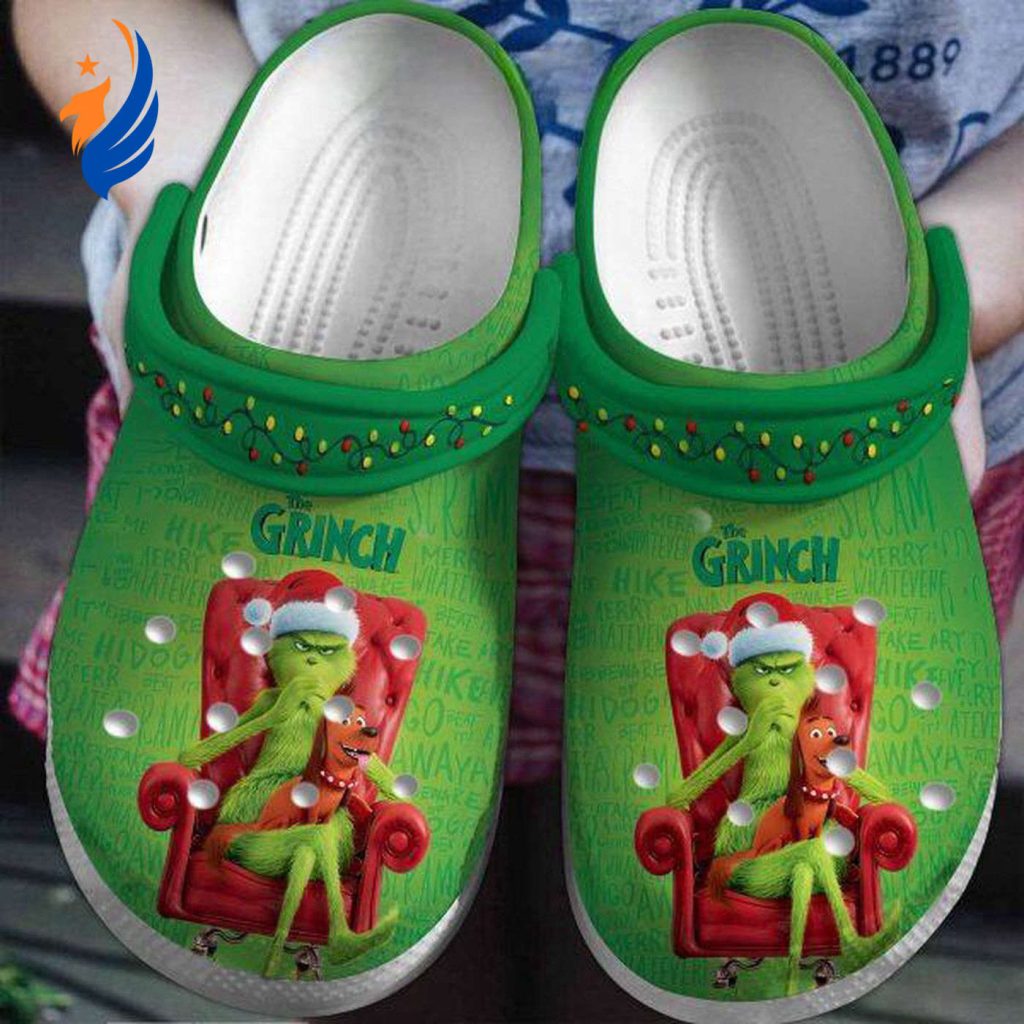 Water-resistant And Lightweight Grinch Christmas Green Clogs For Kids And Adults Water-resistant And Lightweight Grinch Christmas Green Clogs For Kids And Adults