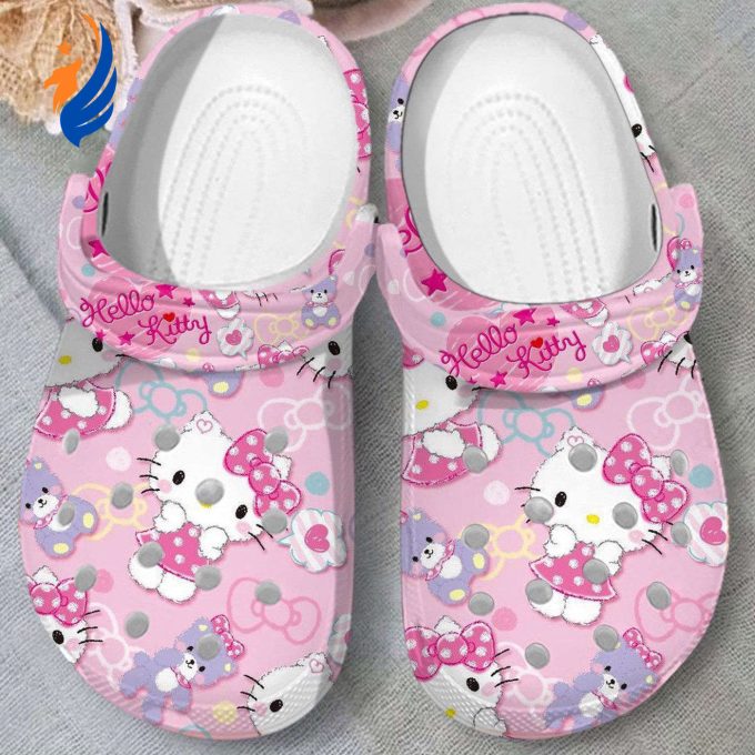Water-resistant Hello Kitty Pink Clogs Shoes Water-resistant Hello Kitty Pink Clogs Shoes
