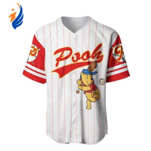 Disney Winnie Pooh Bear Baseball Jersey: Perfect Lover s Gift for Disney Fans!