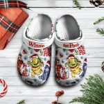 Winnie The Pooh And Friends Decor Christmas White Clogs For Kids And Adults Winnie The Pooh And Friends Decor Christmas White Clogs For Kids And Adults