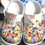 Winnie The Pooh And Friends Memories White Clogs For Kids And Adutls