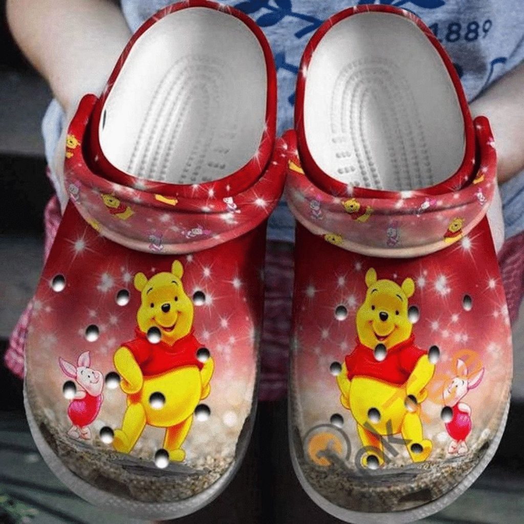 Winnie The Pooh And Piglet Twinkle Red Sky Blue Clogs For Kids And Adutls Winnie The Pooh And Piglet Twinkle Red Sky Blue Clogs For Kids And Adutls