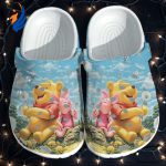 Winnie The Pooh And Piglet With Dandelion 3D Blue Sky Clogs For Kids And Adutls Winnie The Pooh And Piglet With Dandelion 3D Blue Sky Clogs For Kids And Adutls