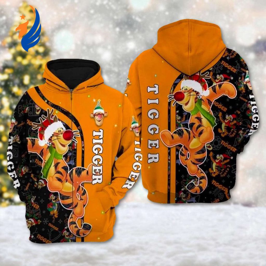 Winnie The Pooh Christmas Sweatshirt & TiggerD Holiday Hoodie – Festive Cartoon Character Sweaters & Magic Kingdom Shirt Winnie The Pooh Christmas Sweatshirt & TiggerD Holiday Hoodie – Festive Cartoon Character Sweaters & Magic Kingdom Shirt