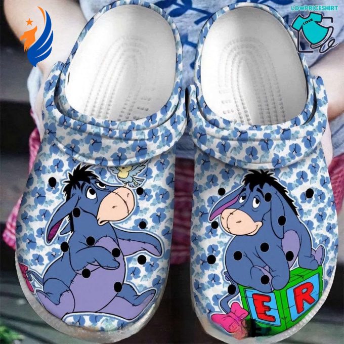 Winnie The Pooh Eeyore With Little Bird Clogs For Kids And Adults
