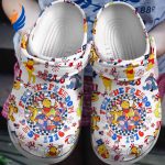 Winnie The Pooh Feel Thr Freedom White Clogs For Kids And Adults Winnie The Pooh Feel Thr Freedom White Clogs For Kids And Adults