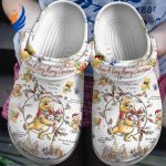 Winnie The Pooh Merry Christmast White Clogs For Kids And Adutls