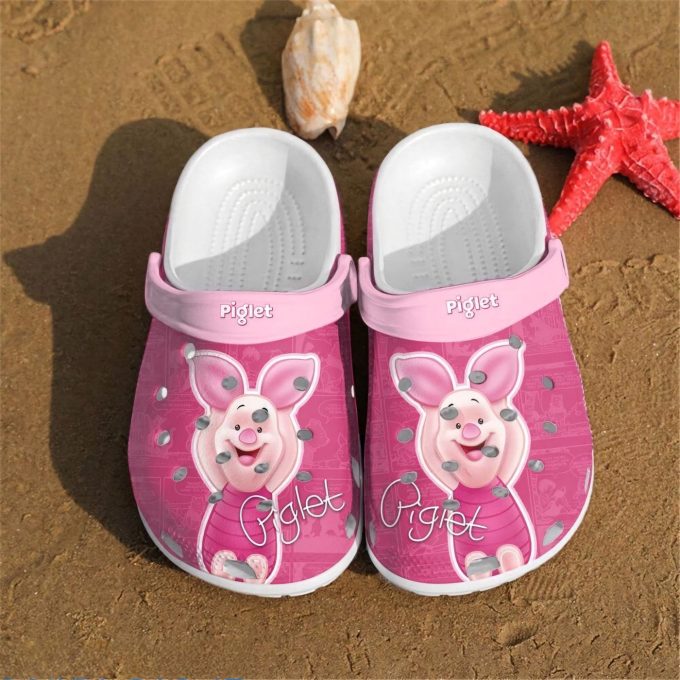 Winnie The Pooh Prrety Piglet Pink Clogs For Kids And Adults