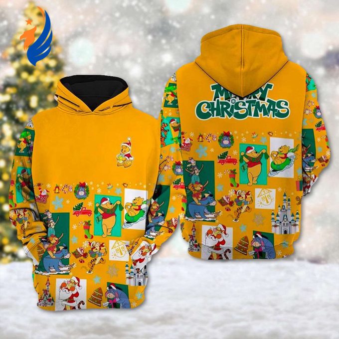 Winnie The Pooh Xmas 3D Hoodie – Festive Winter Sweatshirt with Pooh Bear Tigger Piglet Eeyore – Magic Kingdom Shirt Winnie The Pooh Xmas 3D Hoodie – Festive Winter Sweatshirt with Pooh Bear Tigger Piglet Eeyore – Magic Kingdom Shirt