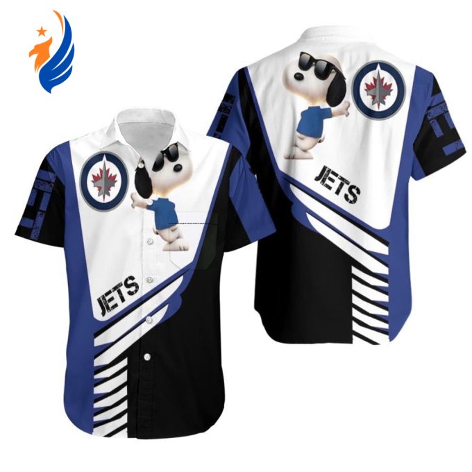 Winnipeg Jets Snoopy Hawaiian Shirt – Perfect for Jet Lovers! Stay cozy in style!