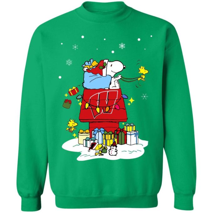 Cheerful Wisconsin Badgers Santa Snoopy Shirt – Wish You a Merry Christmas! Cheerful Wisconsin Badgers Santa Snoopy Shirt – Wish You a Merry Christmas!