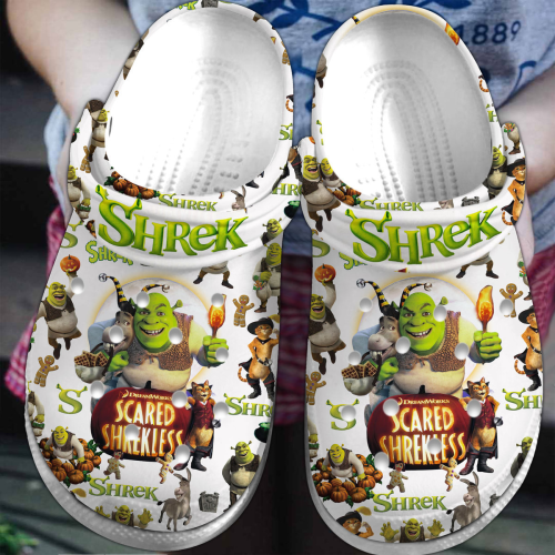 Spook-tacular Limited Edition Scared Shrekless Halloween Clogs - Get in the Festive Spirit!