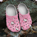 Water-Resistant And Cute Hello Kitty Pink Clogs For Kids & Adults Water-Resistant And Cute Hello Kitty Pink Clogs For Kids & Adults