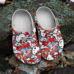 Water-proof And Lightweight Hello Kitty Red Clogs For Kids & Adults Water-proof And Lightweight Hello Kitty Red Clogs For Kids & Adults