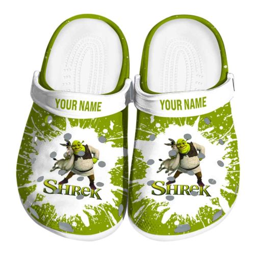 Quirky Shrek Cartoon Green Clogs Shoes – Unique Gift for Men and Women