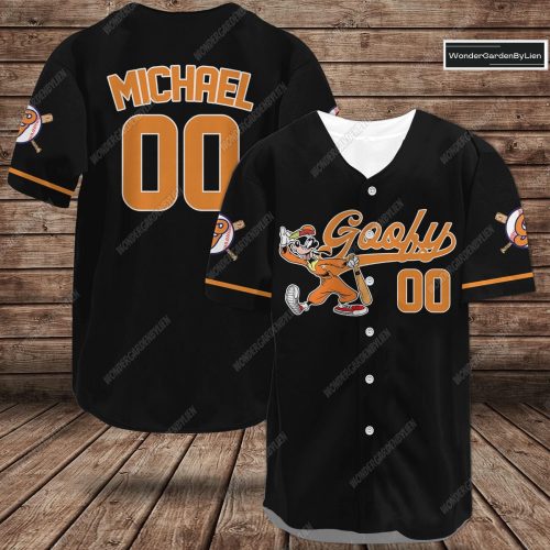Goofy Baseball Jersey: Fun Disney Cartoon Tee for Kids with Mickey And Friends