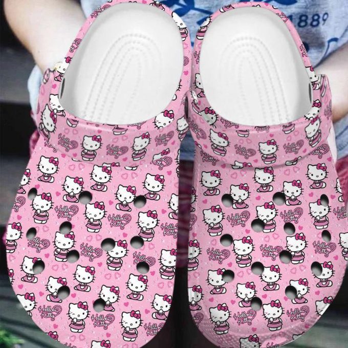 Adorable Hello Kitty Pink Clogs For Kids And Adults