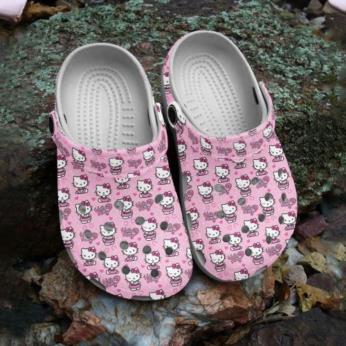 Adorable Hello Kitty Pink Clogs For Kids And Adults
