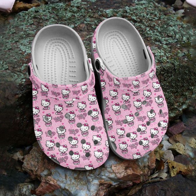 Adorable Hello Kitty Pink Clogs For Kids And Adults