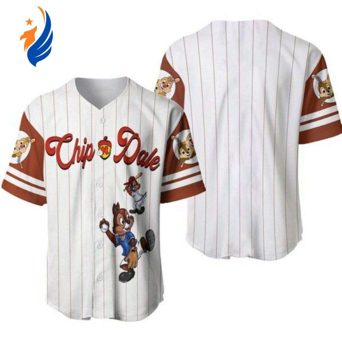 Disney Chip And Dale Mickey And Friends Baseball Jersey – Perfect Gift for Fans! Disney Chip And Dale Mickey And Friends Baseball Jersey – Perfect Gift for Fans!