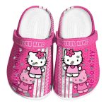 Custom Name Hello Kitty Contrasting Stripes Clogs For Kids And Adults Custom Name Hello Kitty Contrasting Stripes Clogs For Kids And Adults