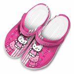 Custom Name Hello Kitty Contrasting Stripes Clogs For Kids And Adults Custom Name Hello Kitty Contrasting Stripes Clogs For Kids And Adults