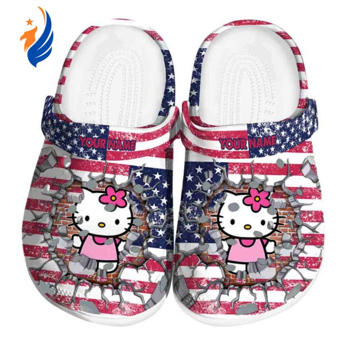 Custom Name Hello Kitty Freedom Splinter Clogs For Kids And Adults Custom Name Hello Kitty Freedom Splinter Clogs For Kids And Adults