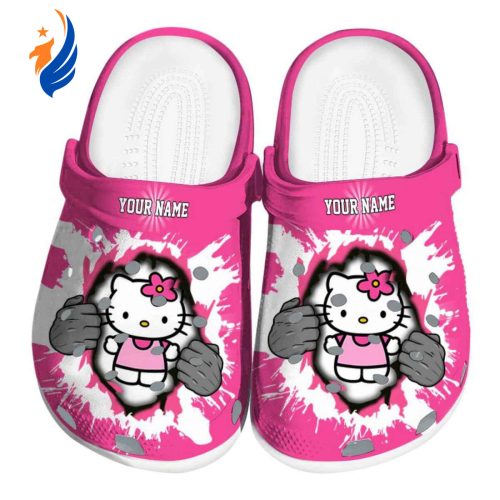 Custom Name Hello Kitty Gripping Hand Clogs For Kids And Adults