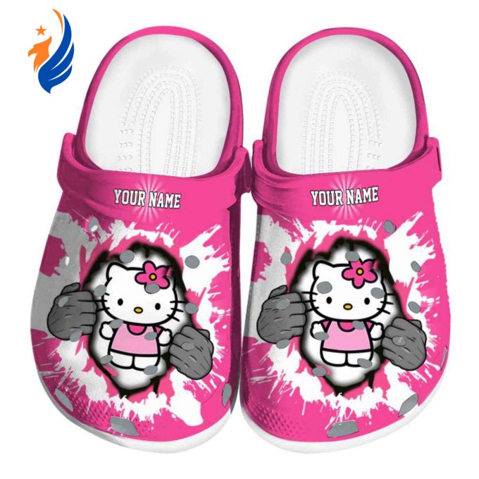 Custom Name Hello Kitty Gripping Hand Clogs For Kids And Adults Custom Name Hello Kitty Gripping Hand Clogs For Kids And Adults