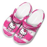 Custom Name Hello Kitty Paint Splater Graphics Clogs For Kids And Adults Custom Name Hello Kitty Paint Splater Graphics Clogs For Kids And Adults